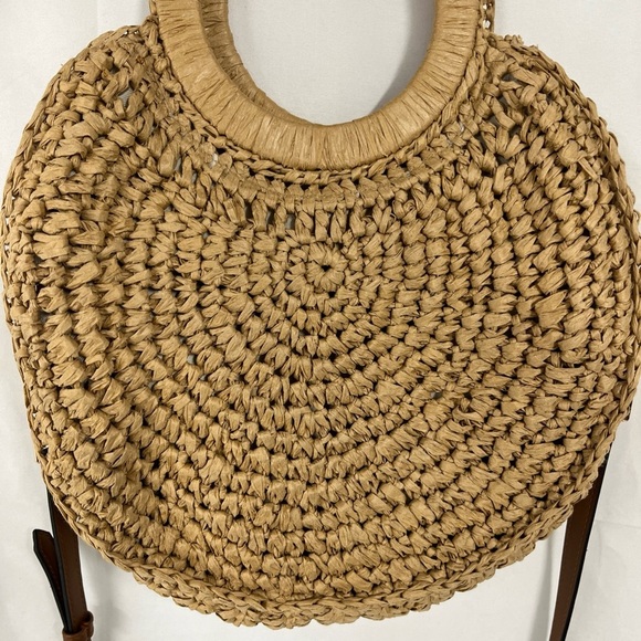 LC Lauren Conrad Summer Beach Trend Boho Hippie Festival Straw Clutch Bag Purse - Picture 3 of 6